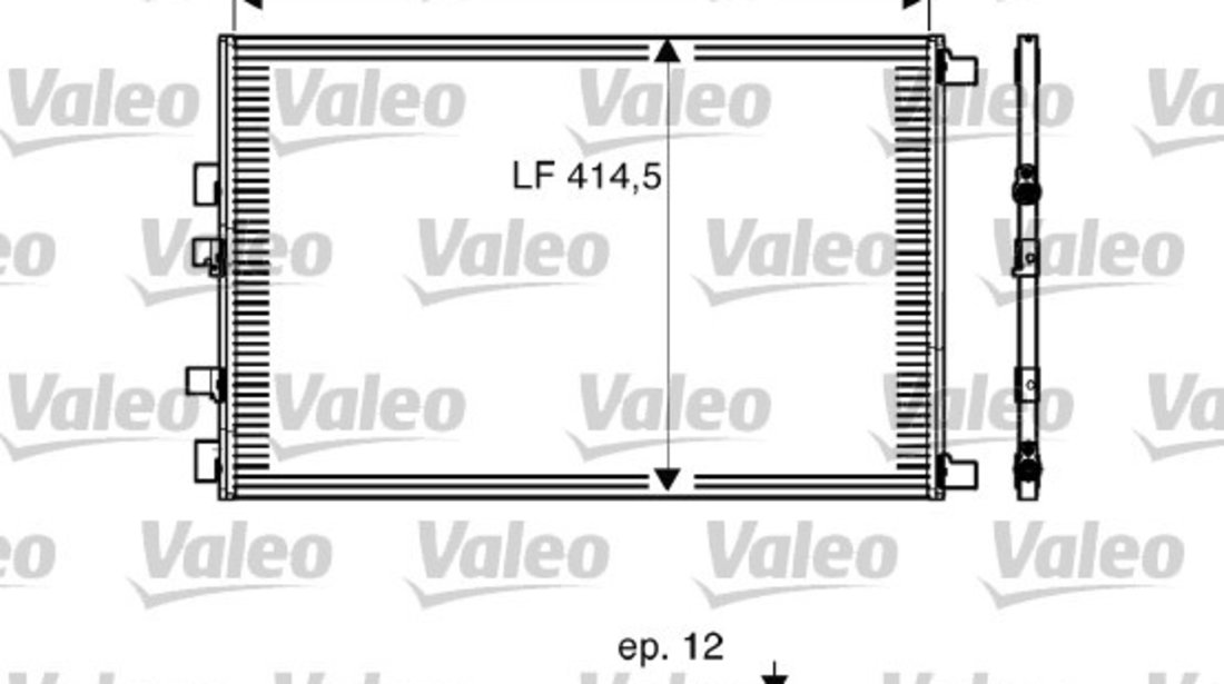 Condensator, climatizare (818002 VALEO) RENAULT