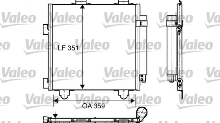 Condensator, climatizare (818014 VALEO) Citroen,PEUGEOT,TOYOTA