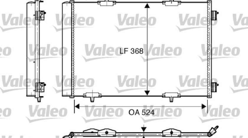 Condensator, climatizare (818015 VALEO) Citroen,DS,OPEL,PEUGEOT,VAUXHALL