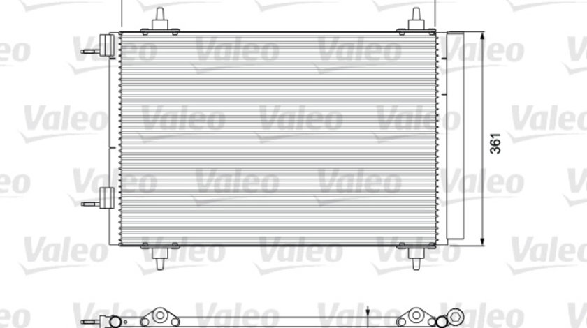 Condensator, climatizare (818171 VALEO) Citroen,DS,PEUGEOT