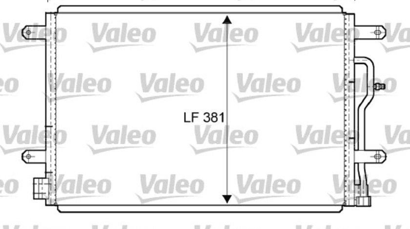 Condensator, climatizare (818190 VALEO) AUDI,SEAT