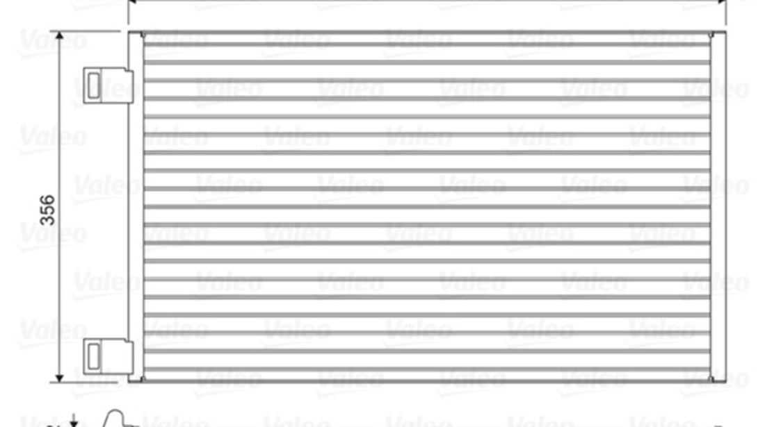 Condensator, climatizare (822553 VALEO) MERCEDES-BENZ,RENAULT