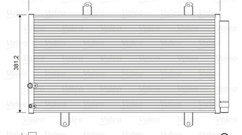 Condensator, climatizare (822584 VALEO) LEXUS,TOYOTA