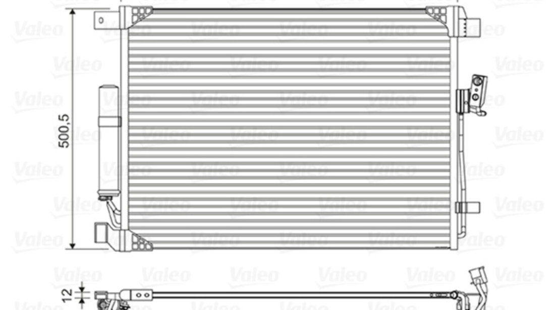 Condensator, climatizare (822605 VALEO) NISSAN