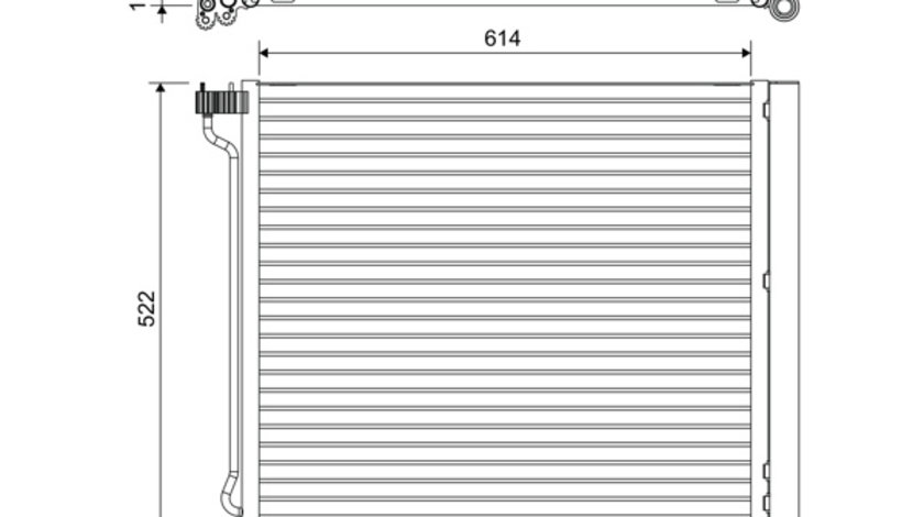 Condensator, climatizare (822649 VALEO) BMW