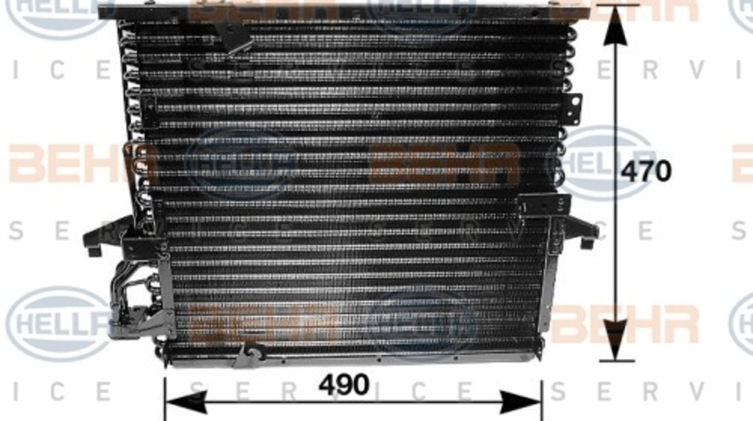 Condensator, climatizare (8FC351035031 HELLA) BMW