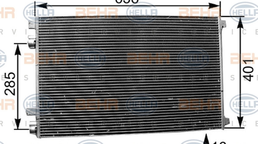 Condensator, climatizare (8FC351301564 HELLA) RENAULT