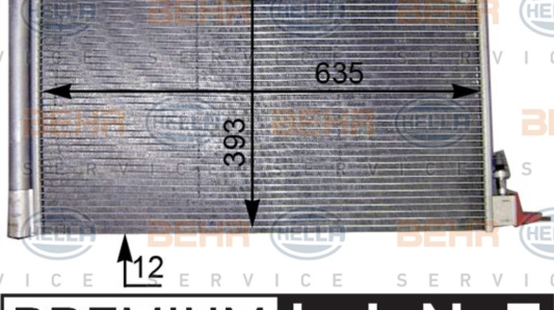 Condensator, climatizare (8FC351307631 HELLA) BUICK (SGM),OPEL,SAAB,VAUXHALL