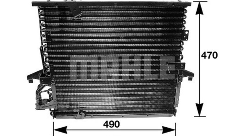 Condensator, climatizare (AC147000S BEH MAH) BMW,INNOCENTI