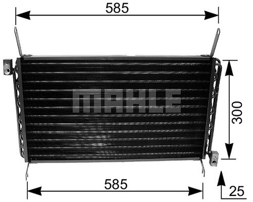 Condensator, climatizare (AC162000S BEH MAH) FIAT