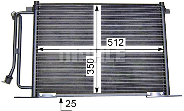 Condensator, climatizare (AC183000S BEH MAH) FORD,MAZDA