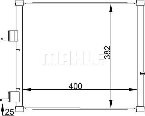 Condensator, climatizare (AC184000S BEH MAH) FORD