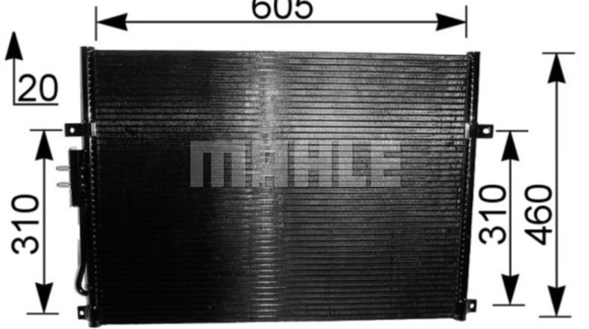 Condensator, climatizare (AC219000S BEH MAH) JEEP
