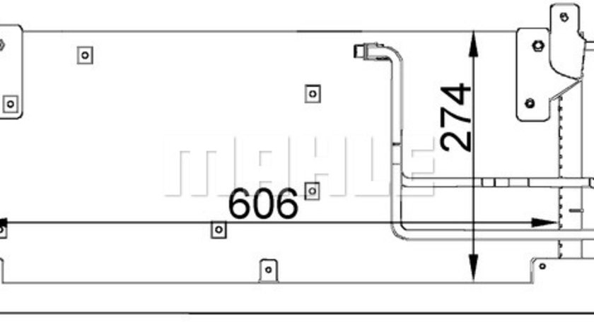 Condensator, climatizare (AC223000S BEH MAH) OPEL,VAUXHALL