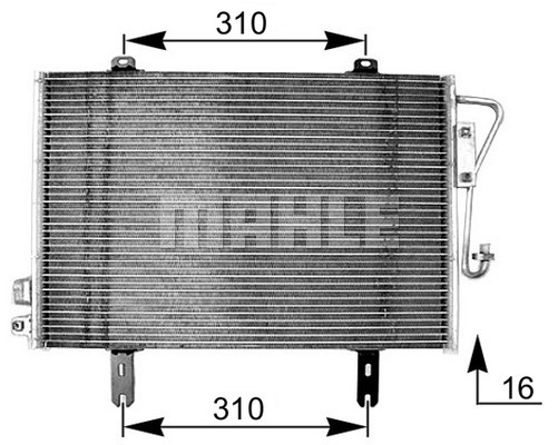 Condensator, climatizare (AC253000S BEH MAH) RENAULT