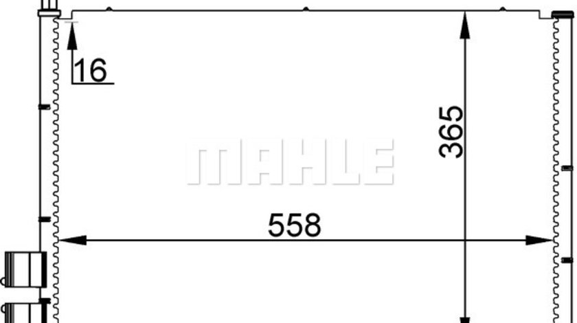 Condensator, climatizare (AC298000S BEH MAH) FORD,MAZDA