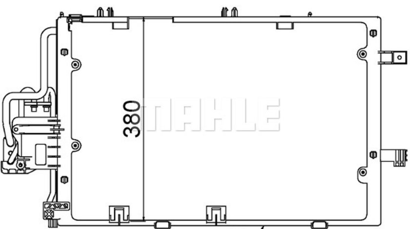 Condensator, climatizare (AC308000S MAHLE KNECHT) OPEL,VAUXHALL