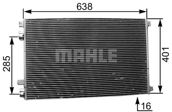 Condensator, climatizare (AC360001S BEH MAH) RENAULT