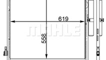 Condensator, climatizare (AC37000S MAHLE KNECHT) L...