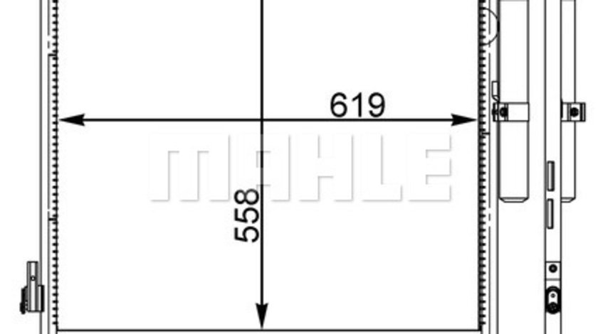 Condensator, climatizare (AC37000S MAHLE KNECHT) LAND ROVER