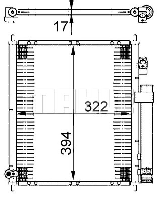Condensator, climatizare (AC387000S BEH MAH) HONDA
