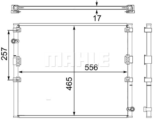 Condensator, climatizare (AC474000S BEH MAH) TOYOTA
