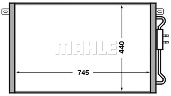 Condensator, climatizare (AC513000S BEH MAH) CHRYSLER