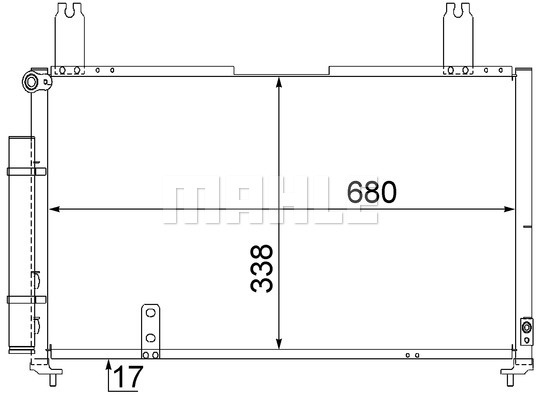 Condensator, climatizare (AC565000S MAHLE KNECHT) SUZUKI
