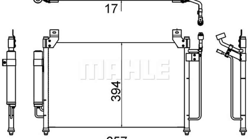 Condensator, climatizare (AC642000S BEH MAH) MAZDA