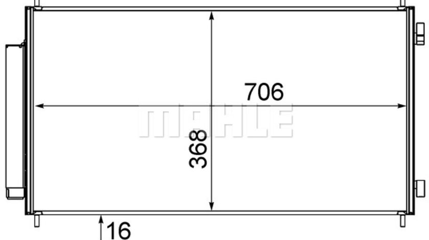 Condensator, climatizare (AC719000S BEH MAH) HONDA