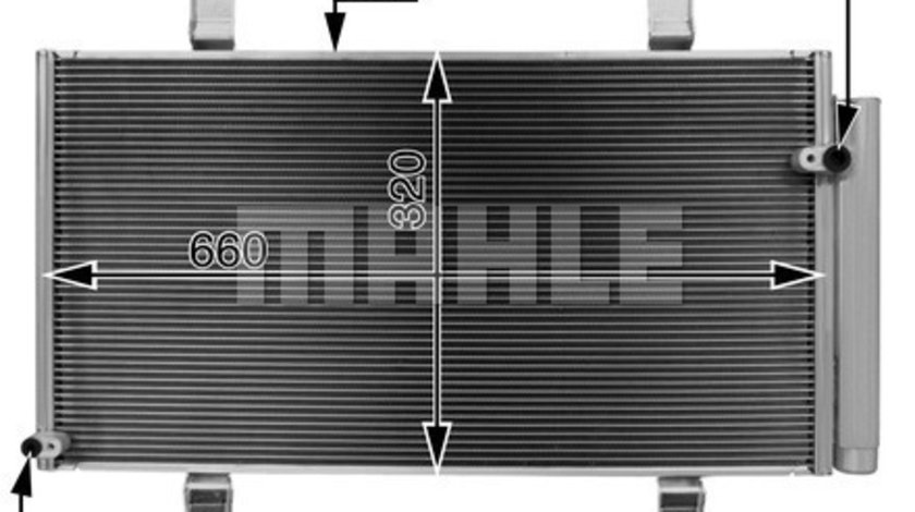 Condensator, climatizare (AC722000S MAHLE KNECHT) MAZDA