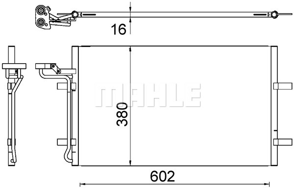 Condensator, climatizare (AC725000S BEH MAH) VOLVO