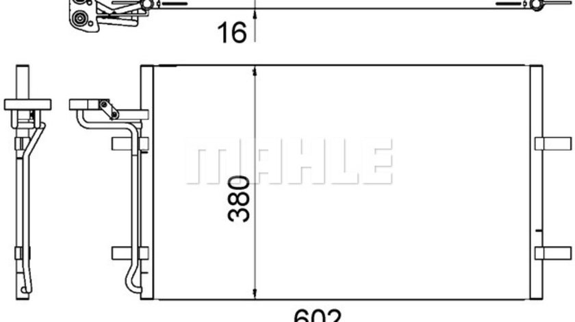 Condensator, climatizare (AC725000S BEH MAH) VOLVO