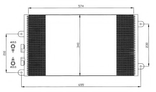 Condensator, climatizare ALFA ROMEO 147 (937) (2000 - 2010) NRF 35532 piesa NOUA