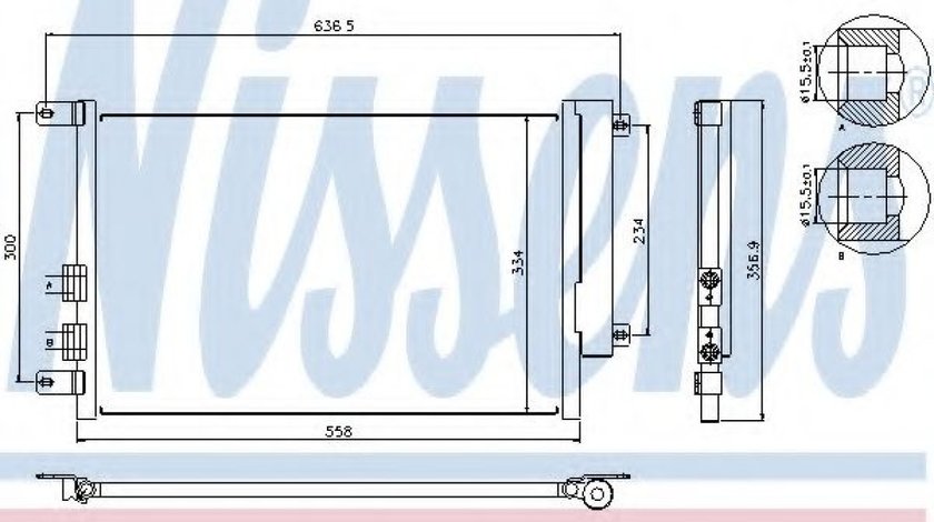 Condensator, climatizare ALFA ROMEO 156 (932) (1997 - 2005) NISSENS 94746 piesa NOUA