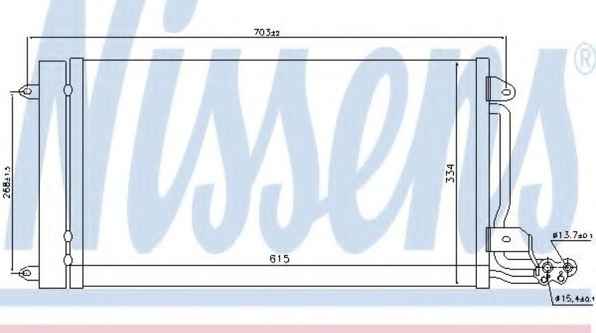 Condensator, climatizare AUDI A1 (8X1, 8XK, 8XF) (2010 - 2016) NISSENS 940093 piesa NOUA