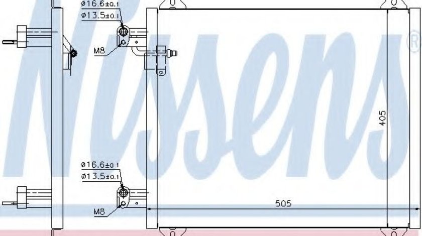 Condensator, climatizare AUDI A2 (8Z0) (2000 - 2005) NISSENS 94584 piesa NOUA