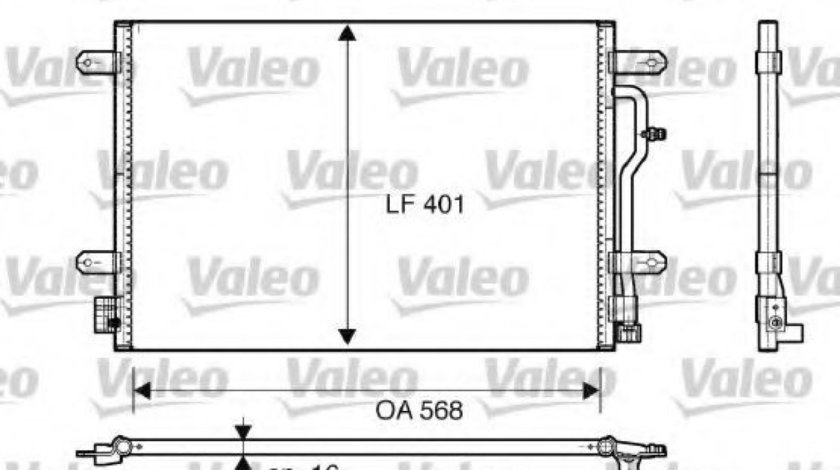 Condensator, climatizare AUDI A4 (8E2, B6) (2000 - 2004) VALEO 817741 piesa NOUA
