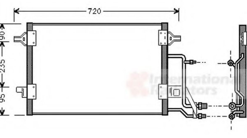 Condensator, climatizare AUDI A4 Avant (8D5, B5) (1994 - 2001) VAN WEZEL 03005140 piesa NOUA