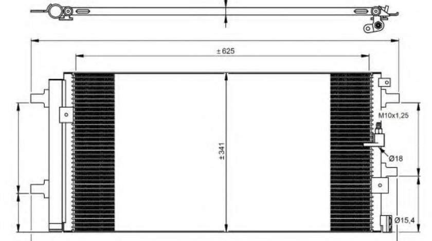 Condensator, climatizare AUDI A4 Avant (8K5, B8) (2007 - 2015) NRF 350060 piesa NOUA