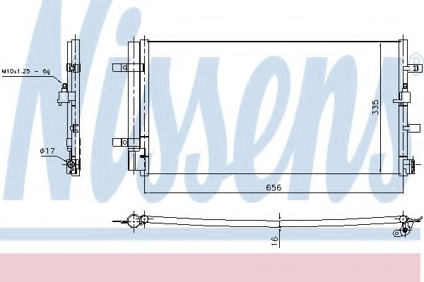 Condensator, climatizare AUDI A5 (8T3) (2007 - 2016) NISSENS 940430 piesa NOUA