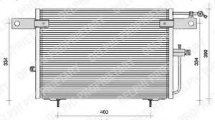 Condensator, climatizare AUDI A6 (4B2, C5) (1997 - 2005) DELPHI TSP0225083 piesa NOUA