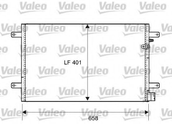 Condensator, climatizare AUDI A6 (4F2, C6) (2004 - 2011) VALEO 814004 piesa NOUA