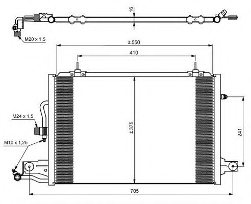 Condensator, climatizare AUDI A6 Avant (4B5, C5) (1997 - 2005) NRF 35031 piesa NOUA
