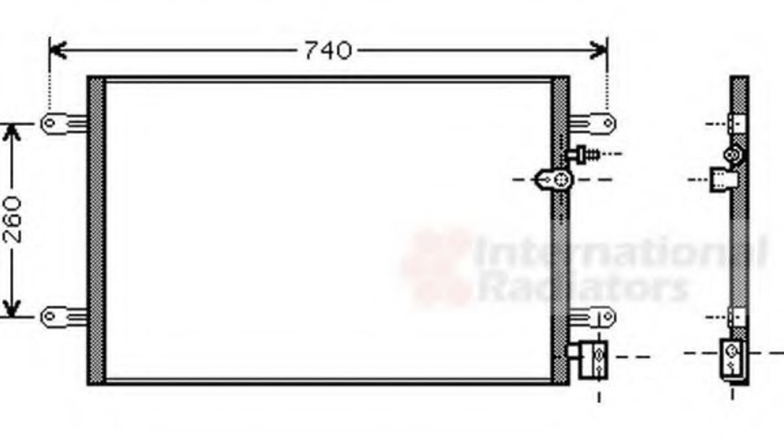 Condensator, climatizare AUDI A6 Avant (4F5, C6) (2005 - 2011) VAN WEZEL 03005237 piesa NOUA