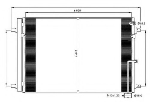 Condensator, climatizare AUDI A8 (4H) (2009 - 2016) NRF 350059 piesa NOUA