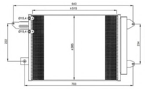 Condensator, climatizare AUDI TT (8J3) (2006 - 2014) NRF 350070 piesa NOUA