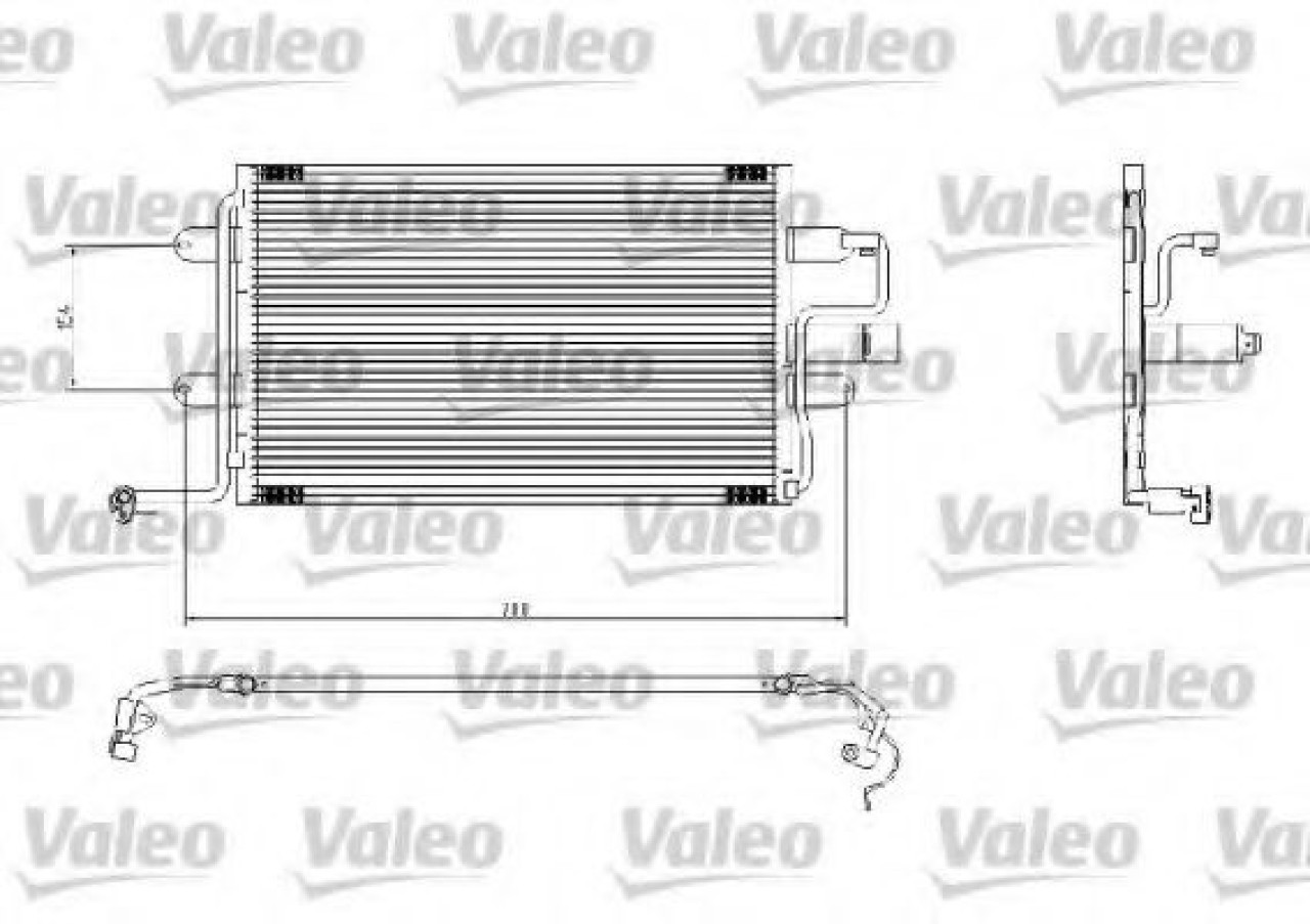 Condensator, climatizare AUDI TT (8N3) (1998 - 2006) VALEO 817244 piesa NOUA