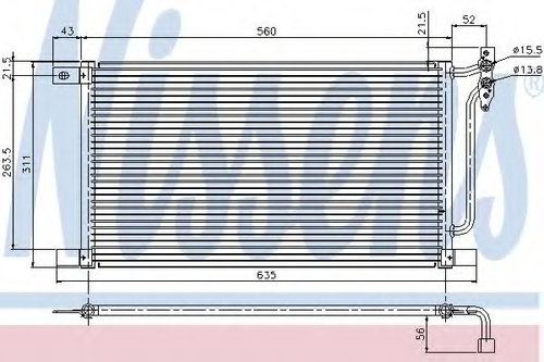 Condensator, climatizare BMW Seria 3 Cupe (E46) (1999 - 2006) NISSENS 94527 piesa NOUA