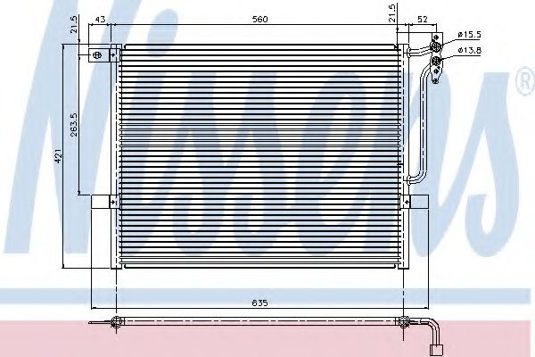 Condensator, climatizare BMW Seria 3 (E46) (1998 - 2005) NISSENS 94431 piesa NOUA